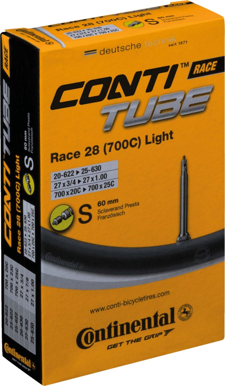 Continental Tube Race 28 light 28" 700x20/25C 18/25-622/630 SV 60mm
