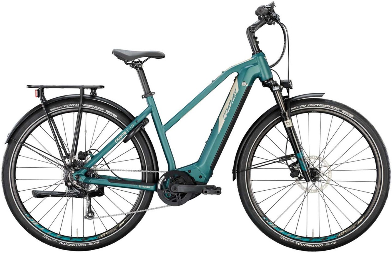 Conway Cairon T 3.0 625 moos metallic matt / platin matt 2022 - Touring E-Bike Women